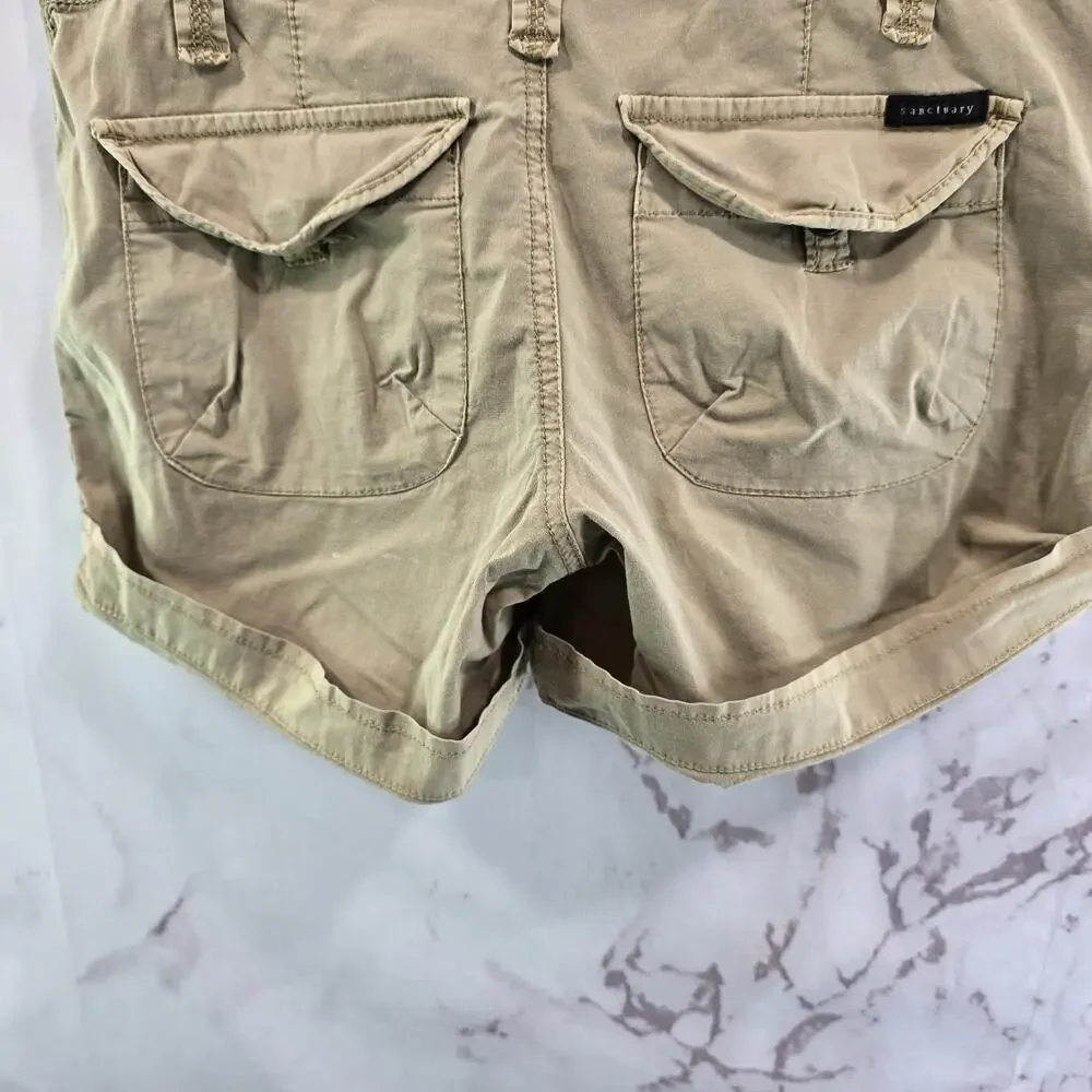 Saturday Sunday Shorts Womens 25 Low Rise Utility Safari Cuffed Convertible